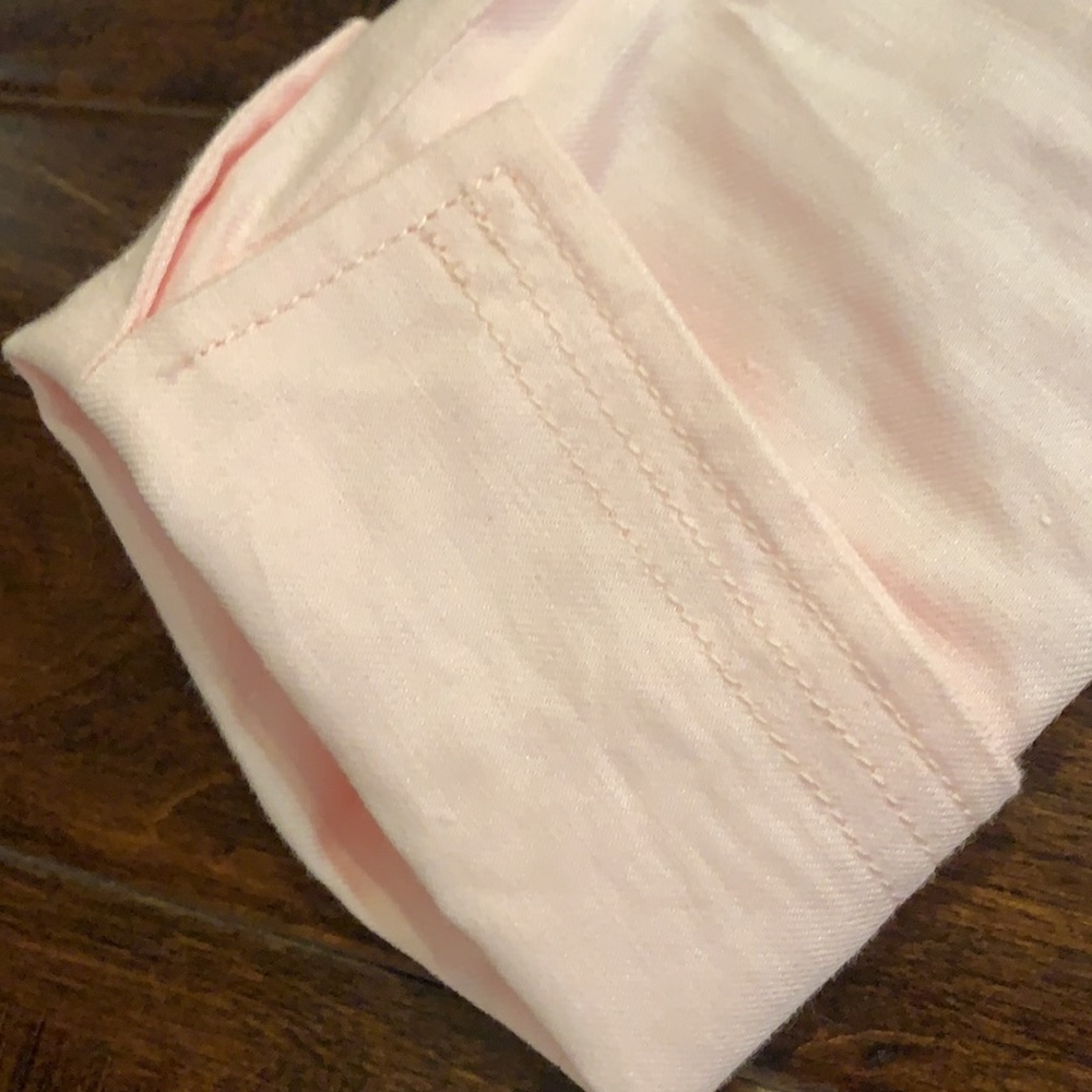 Talbots pink open front linen blazer - Picture 5 of 6